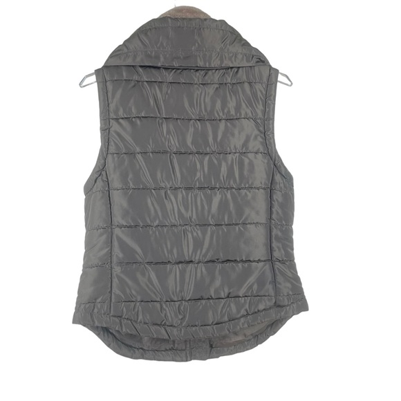 Love Tree Puffer Vest Gold Hardware Faux Fur Collar Size Medium - Picture 8 of 12